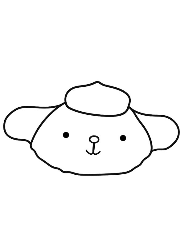 Head Pompompurin Colouring page