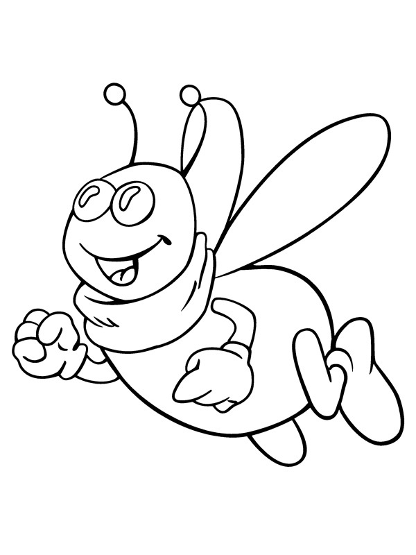 Housefly Puck Colouring page