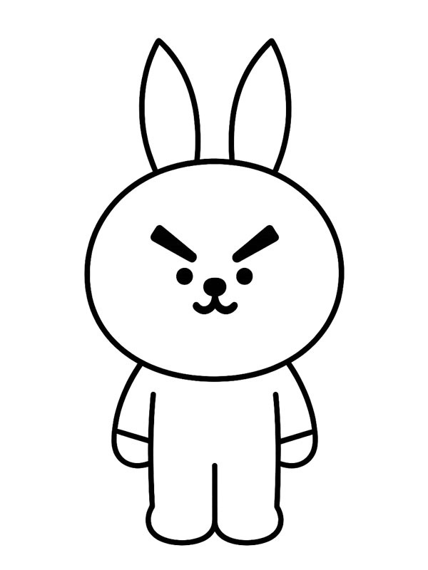 Ian BT21 Colouring page
