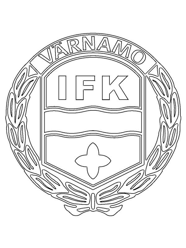 IFK V&auml;rnamo Colouring page