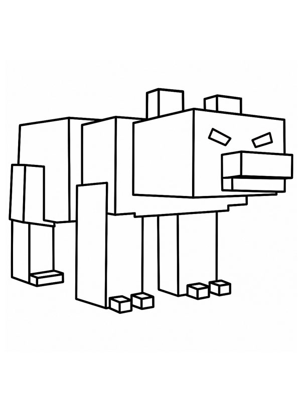 Polar bear (99 Nights in the Forest) Colouring page