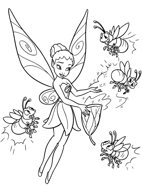 Iridessa Colouring page