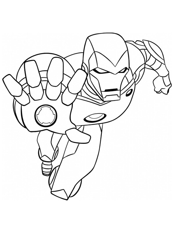 Iron Man Colouring page