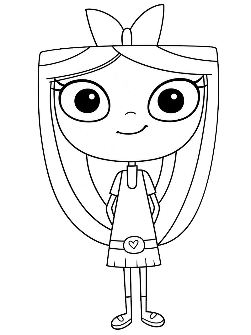 Isabella (Phineas and Ferb) Colouring page Isabella (Phineas and Ferb) Colouring page
