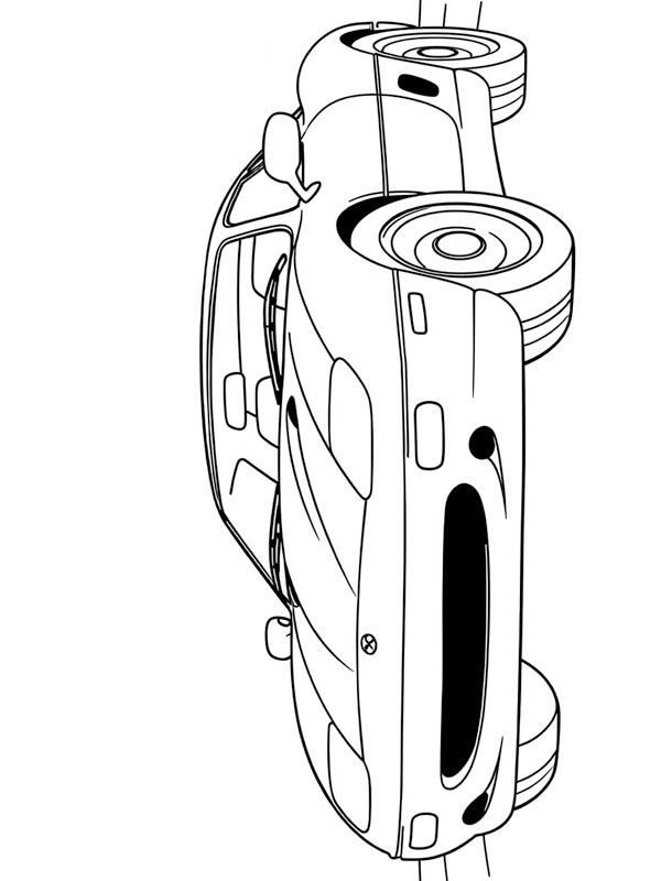 Jaguar XJ220 (1992) Colouring page