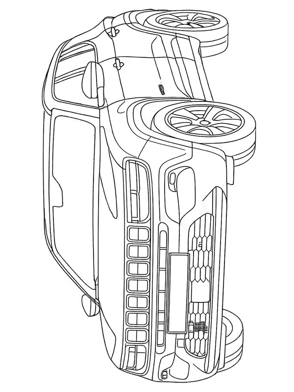 Jeep Avenger Colouring page