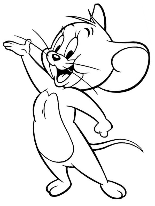 Jerry Colouring page