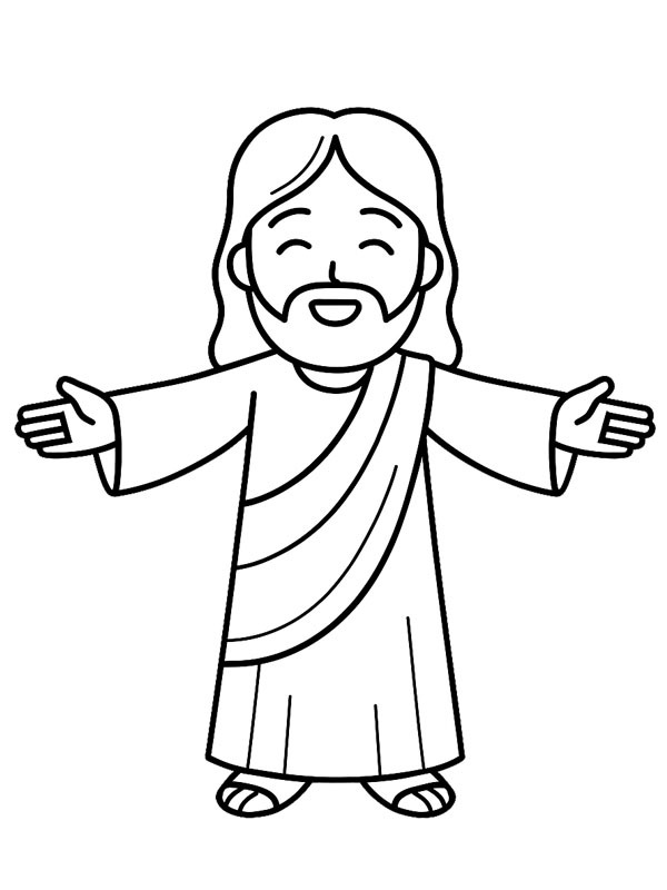 Jesus Christ Colouring page