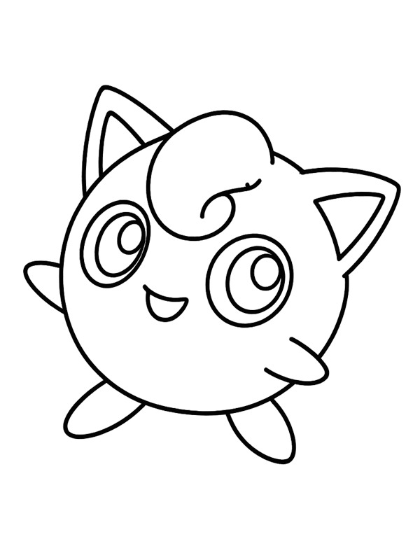 Jigglypuff (Pok&eacute;mon) Colouring page