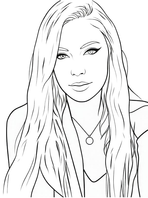 Jutta Leerdam Colouring page