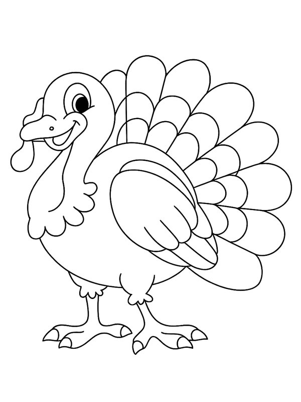 Turkey Colouring page