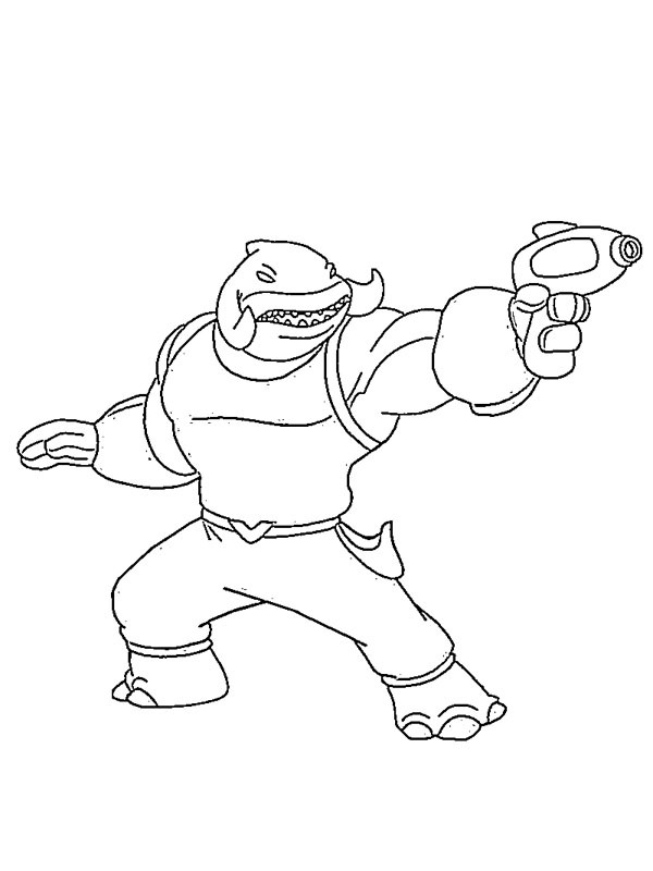 Captain Gantu Colouring page
