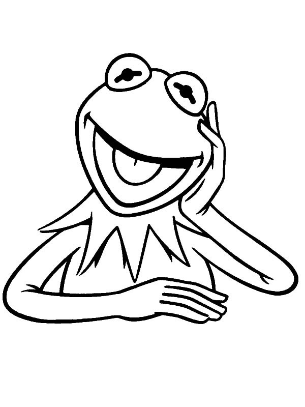 Kermit the Frog Colouring page