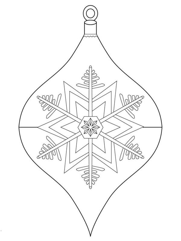 Christmas ball star Colouring page