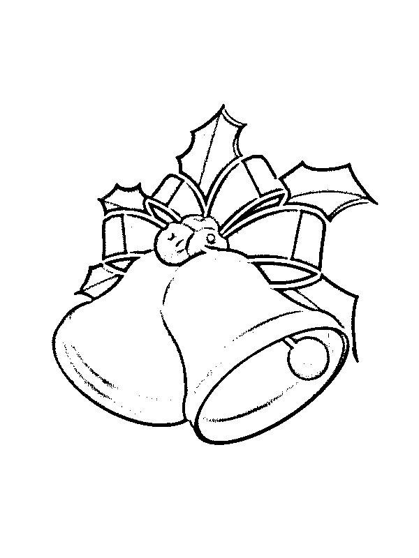 Christmas bells Colouring page