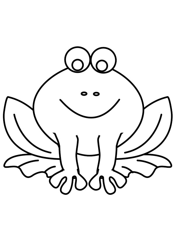 Frog Colouring page
