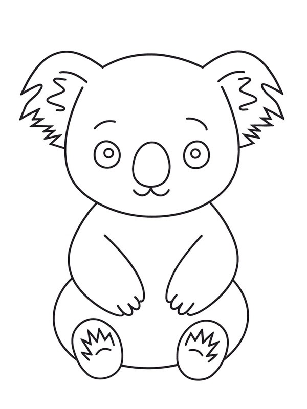 Koala Colouring page