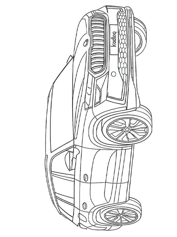 &Scaron;koda Kodiaq Colouring page