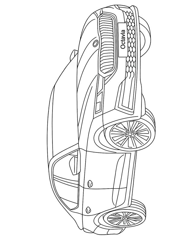 Skoda Octavia Colouring page
