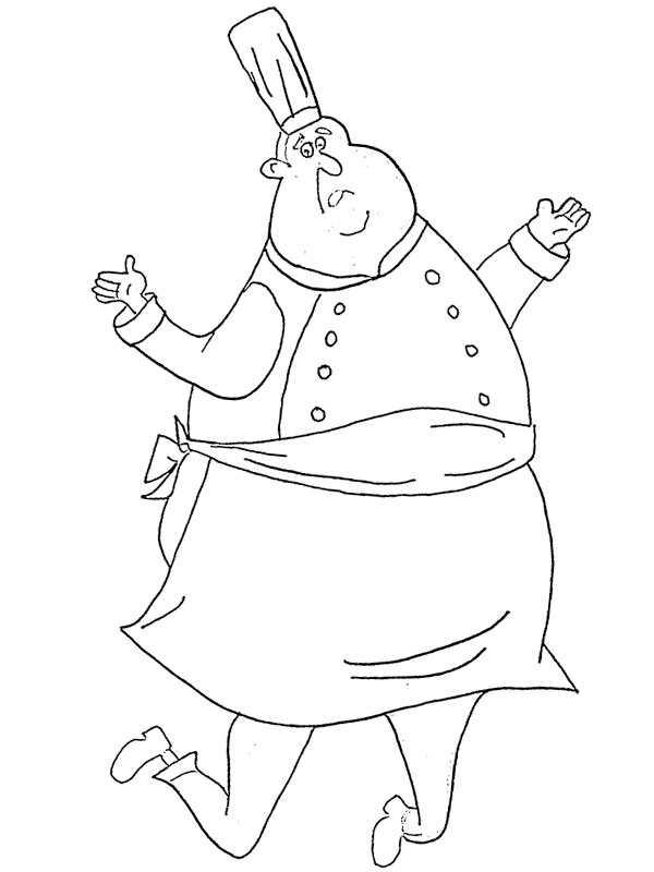 Auguste Gusteau Colouring page