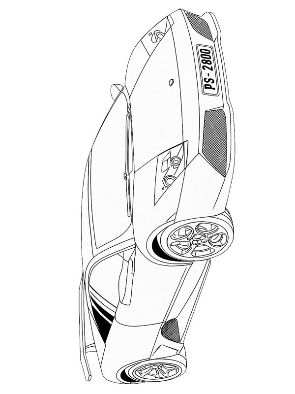 Lamborghini Murcielago Colouring page