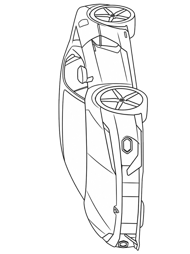 Lamborghini Temerario Colouring page