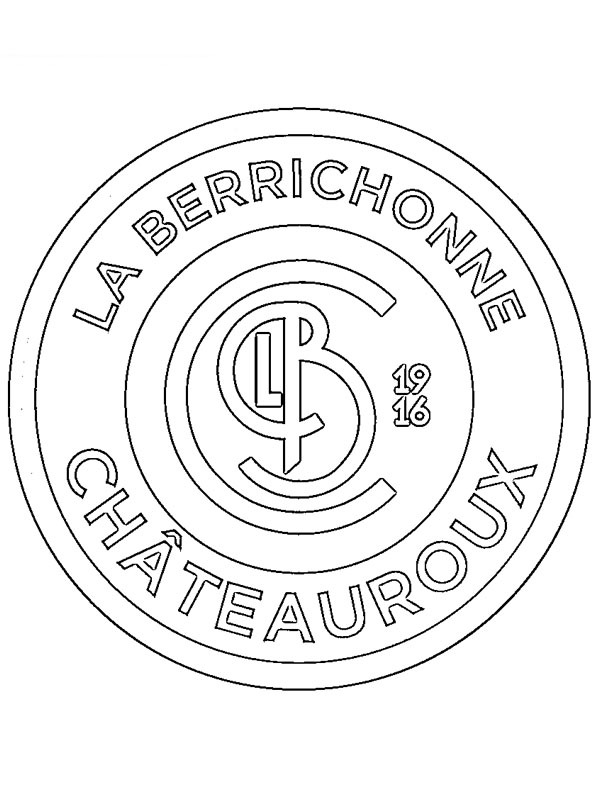 LB Ch&acirc;teauroux Colouring page