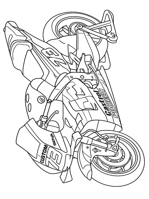 LCR Honda MotoGP Colouring page