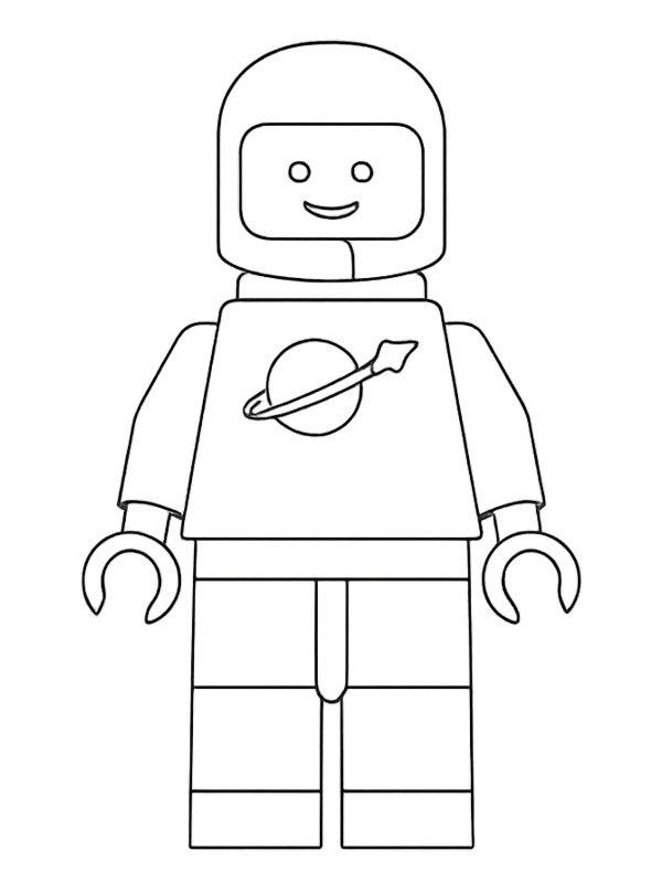 LEGO astronaut Colouring page