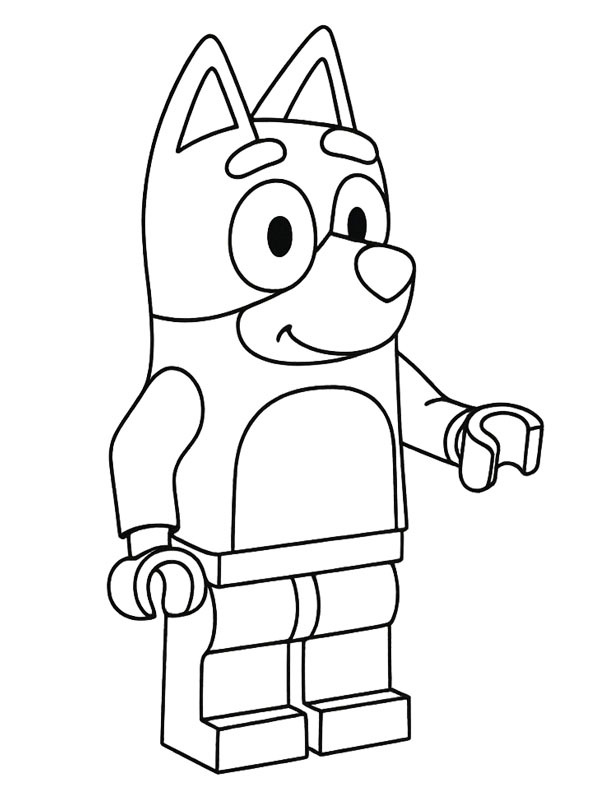 LEGO Bluey Colouring page