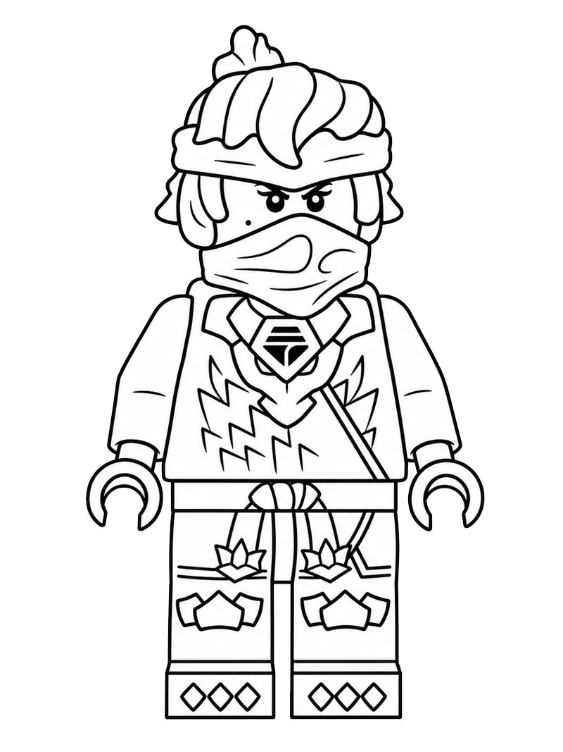 Lego ninjago nya Colouring page