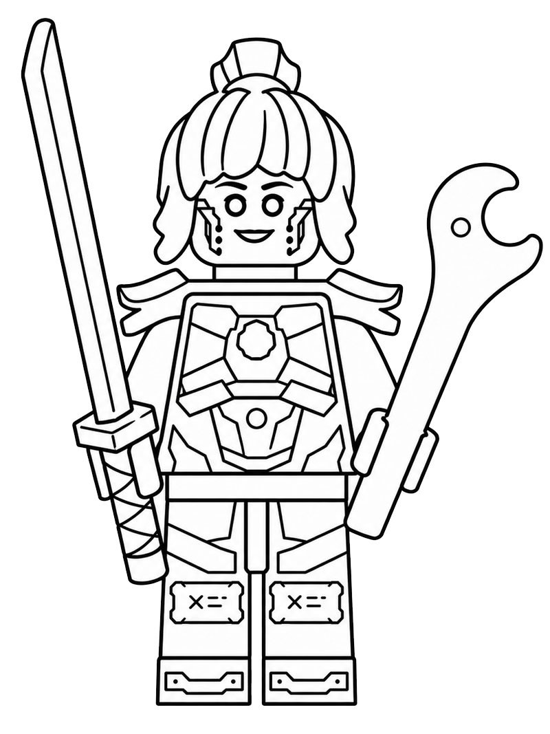 LEGO Ninjago P.I.X.A.L. Colouring page