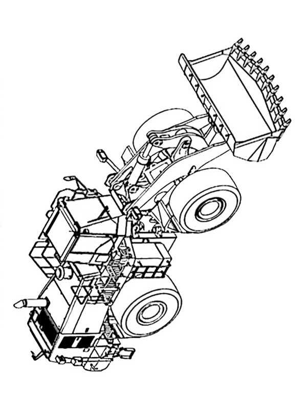 Lego Loader Colouring page