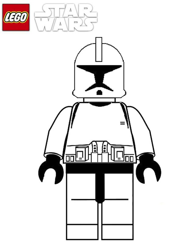 Lego Star Wars Stormtrooper Colouring page
