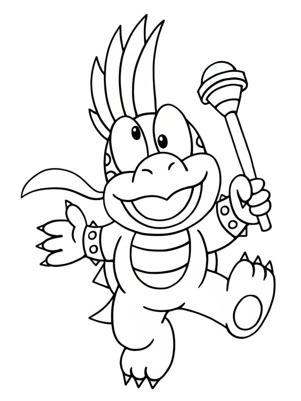 Lemmy Koopa Colouring page
