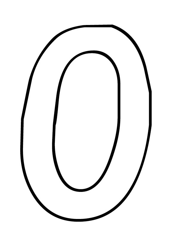 Letter O Colouring page