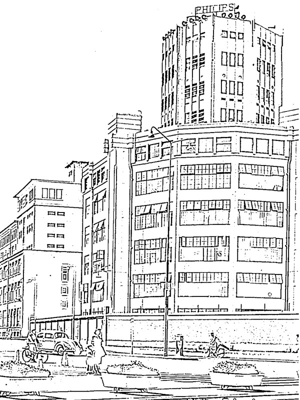 Lighttower Eindhoven The Netherlands Colouring page