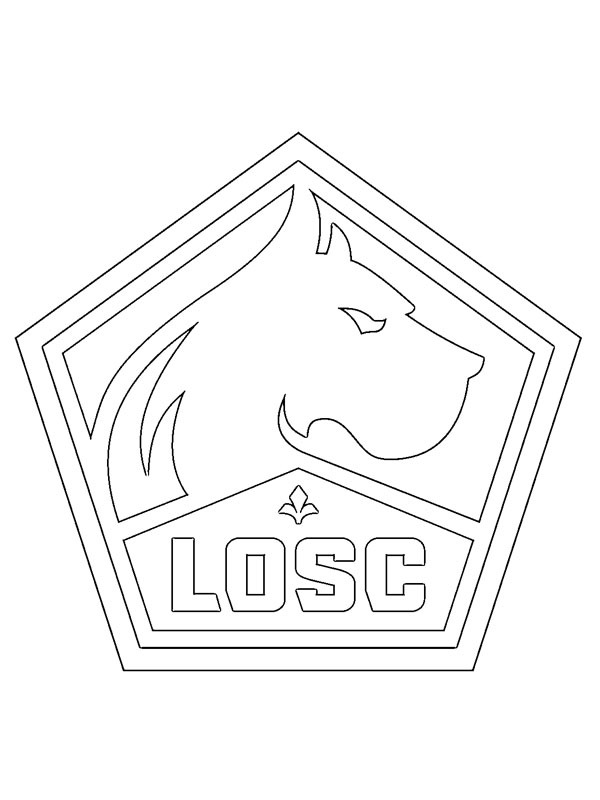 Lille OSC Colouring page