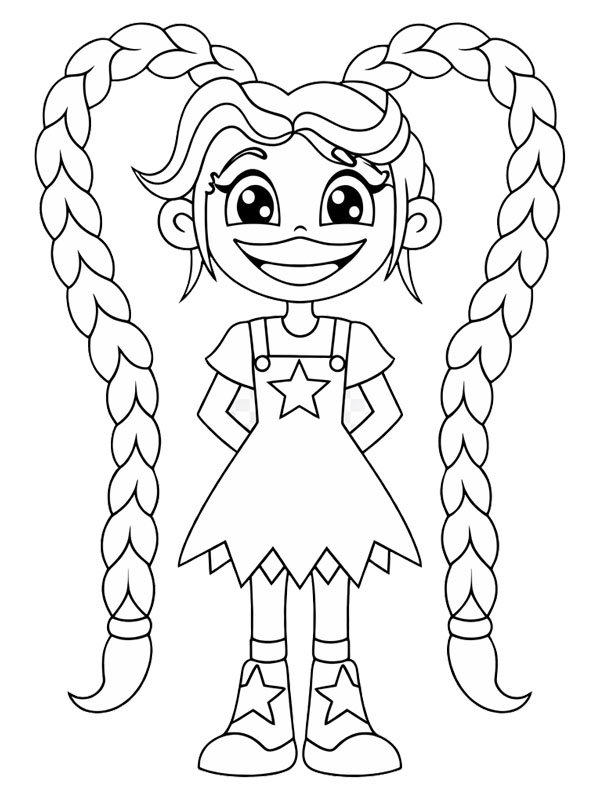 Lily Lovebraids (Poppy Playtime) Colouring page Lily Lovebraids (Poppy Playtime) Colouring page