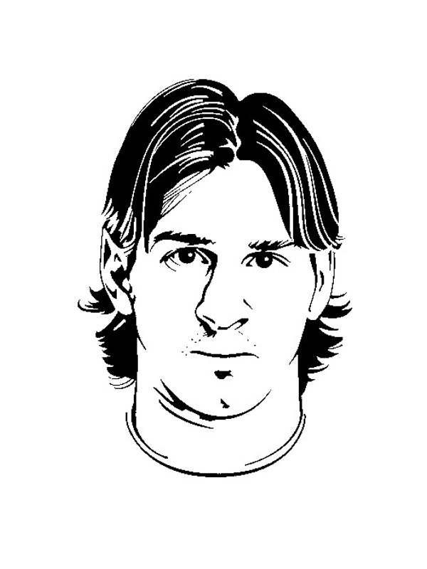 Lionel Messi Colouring page