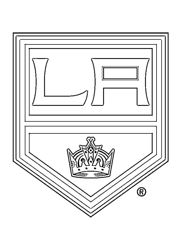 Los Angeles Kings Colouring page