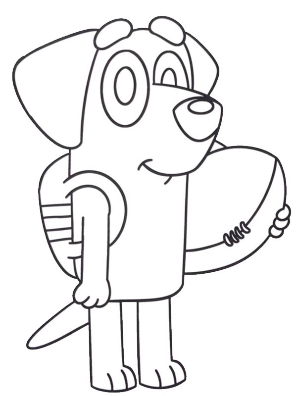 Lucky (Bluey) Colouring page