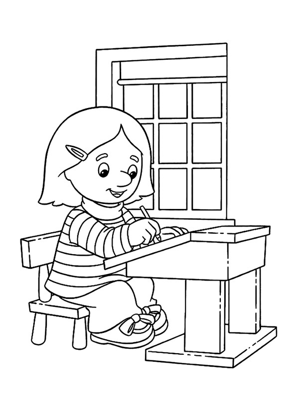 Lucy Selby (Postman Pat) Colouring page
