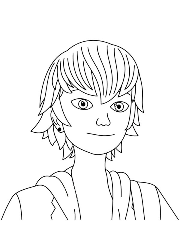 Luka Couffaine (Miraculous Ladybug) Colouring page