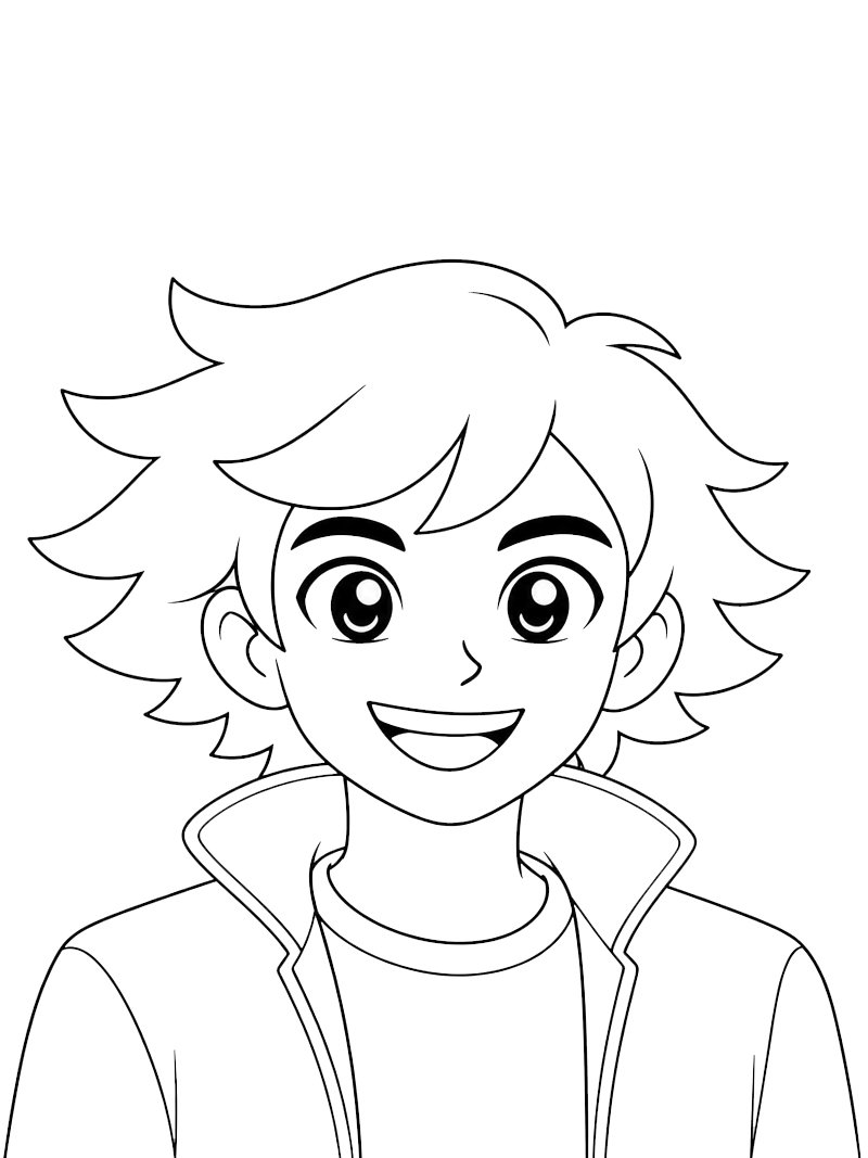 Mabel Tanaka (Hoppers) Colouring page