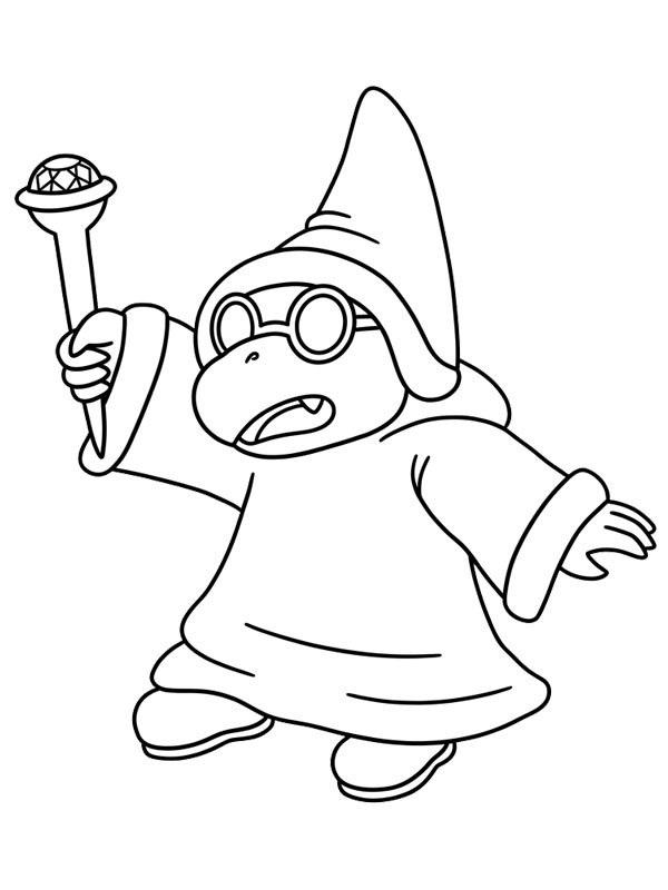 Magikoopa (Super Mario) Colouring page