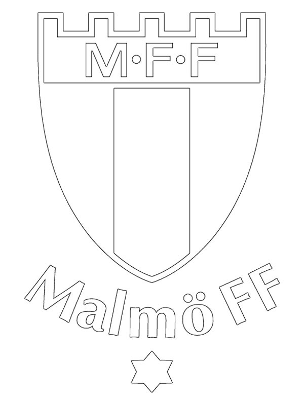Malm&ouml; FF Colouring page