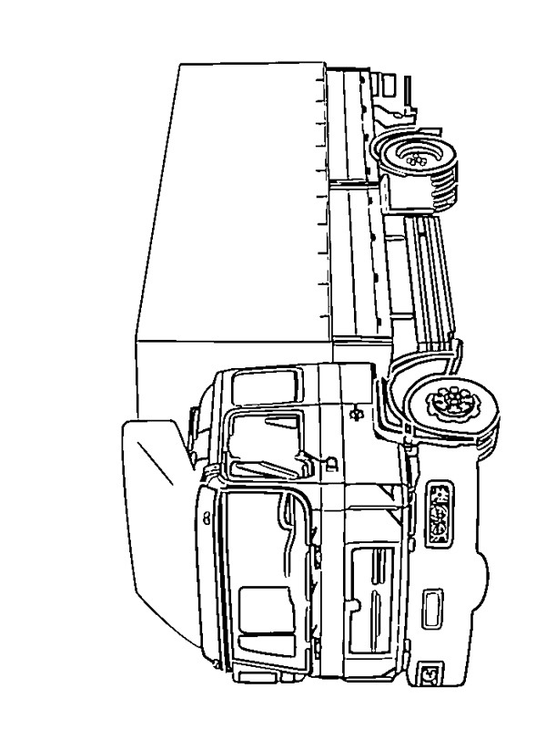 MAN SR 321 truck Colouring page
