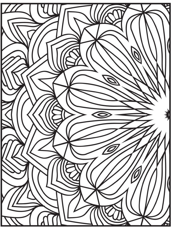 Mandala 1 Colouring page