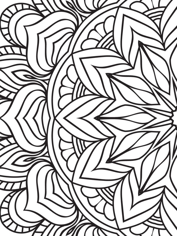 Mandala 5 Colouring page